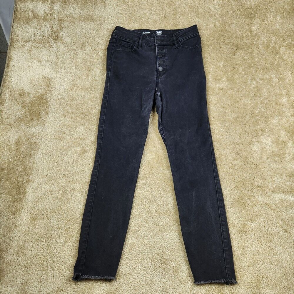 Old Navy Rockstar Super Skinny High-Rise Jeans Sz 6 360° Cropped Stretch B179